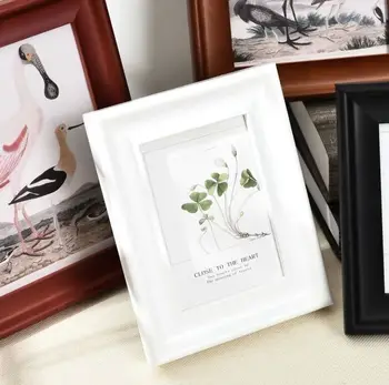 

1 Piece Family Photo Frame Home Decorations European Style Picture Desktop Frame For Couple Picture Solid Color Photo Frame