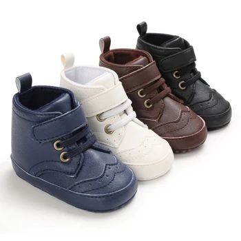 

Baby Shoes Pu Leather Cotton Sole Infrant Toddler Baby Boy Shoes Wholesale First Walkers4