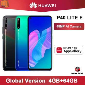 Перейти на Алиэкспресс и купить Глобальная версия Huawei P40 lite E 4 Гб 64 Гб Смартфон 48 МП AI камеры 6,39 дюймов FHD экран Kirin 710 Восьмиядерный