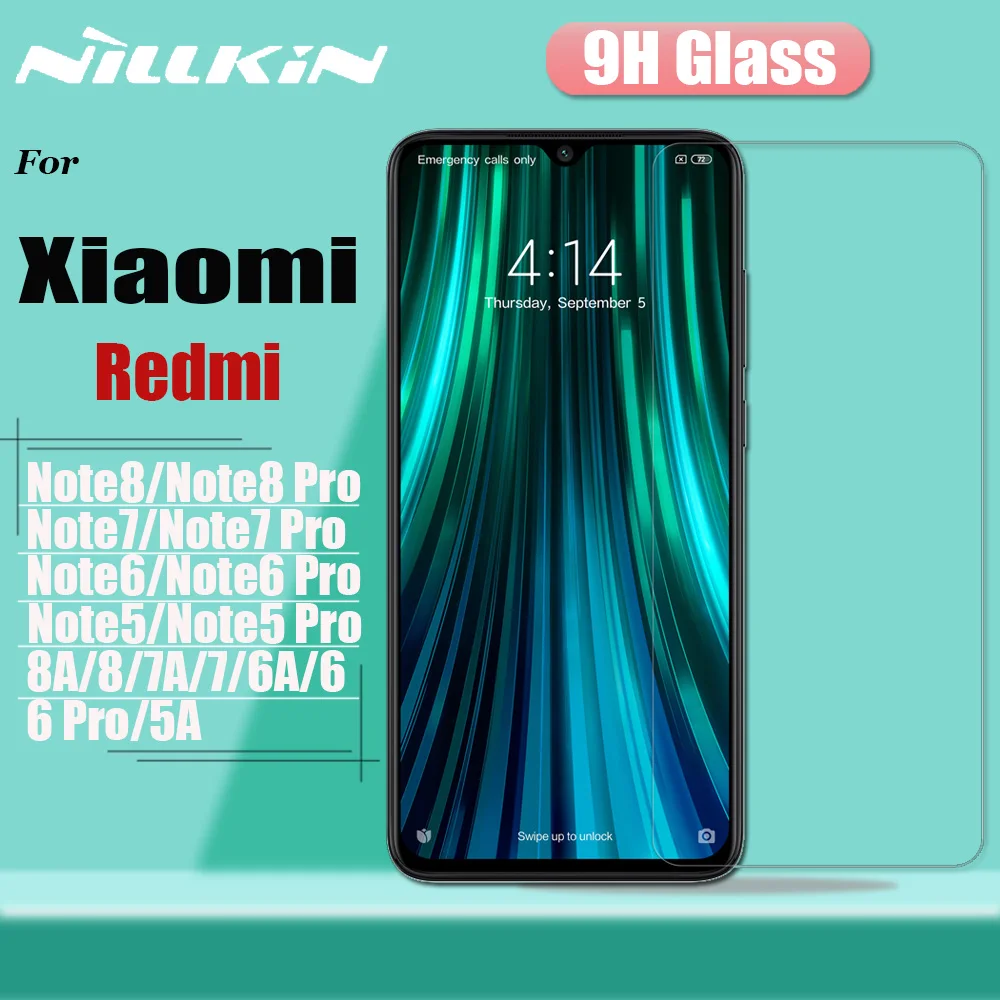 Закаленное стекло для Xiaomi Redmi Note 9 9s 8T 8 7 Pro Max защитная пленка экрана Nillkin 9H твердое