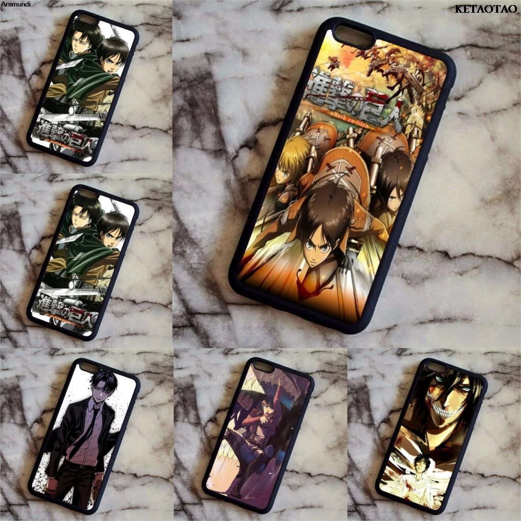 KETAOTAO Attack on Titan Shingeki no Kyojin Mikasa Чехлы для телефонов iPhone 4S 5C 5S 6 6S 7 8 Plus X Чехол Мягкий