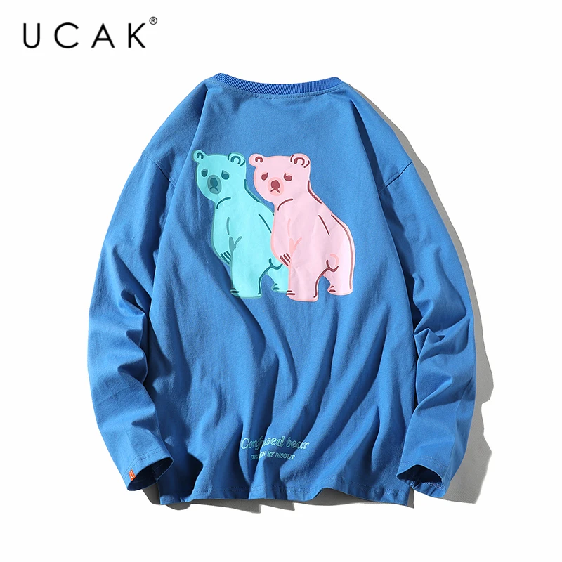 

UCAK Brand Streetwear harajuku Hoodie Fashion Hip Hop Casual Design Hoodies Fashion Long Sleeve Sweatshirt Rap Music Tops U7009