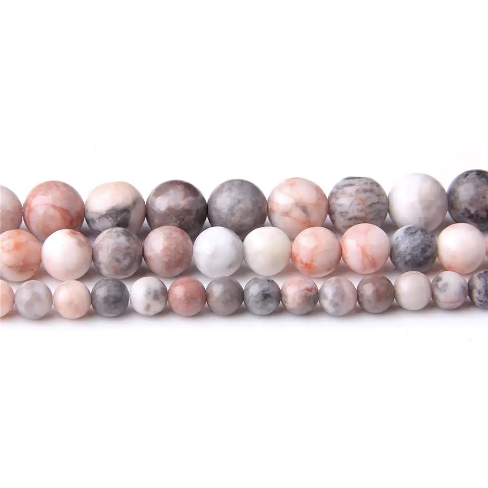 Cuentas De Jaspe Cebra Marrón Natural, Grado AAA, Redondas, De 4 Mm, 6 Mm, 8 Mm, 10 Mm Y 12 Mm, Tira Completa De 15,5 Pulgadas, Cuentas De Piedras Preciosas Lisas. - España