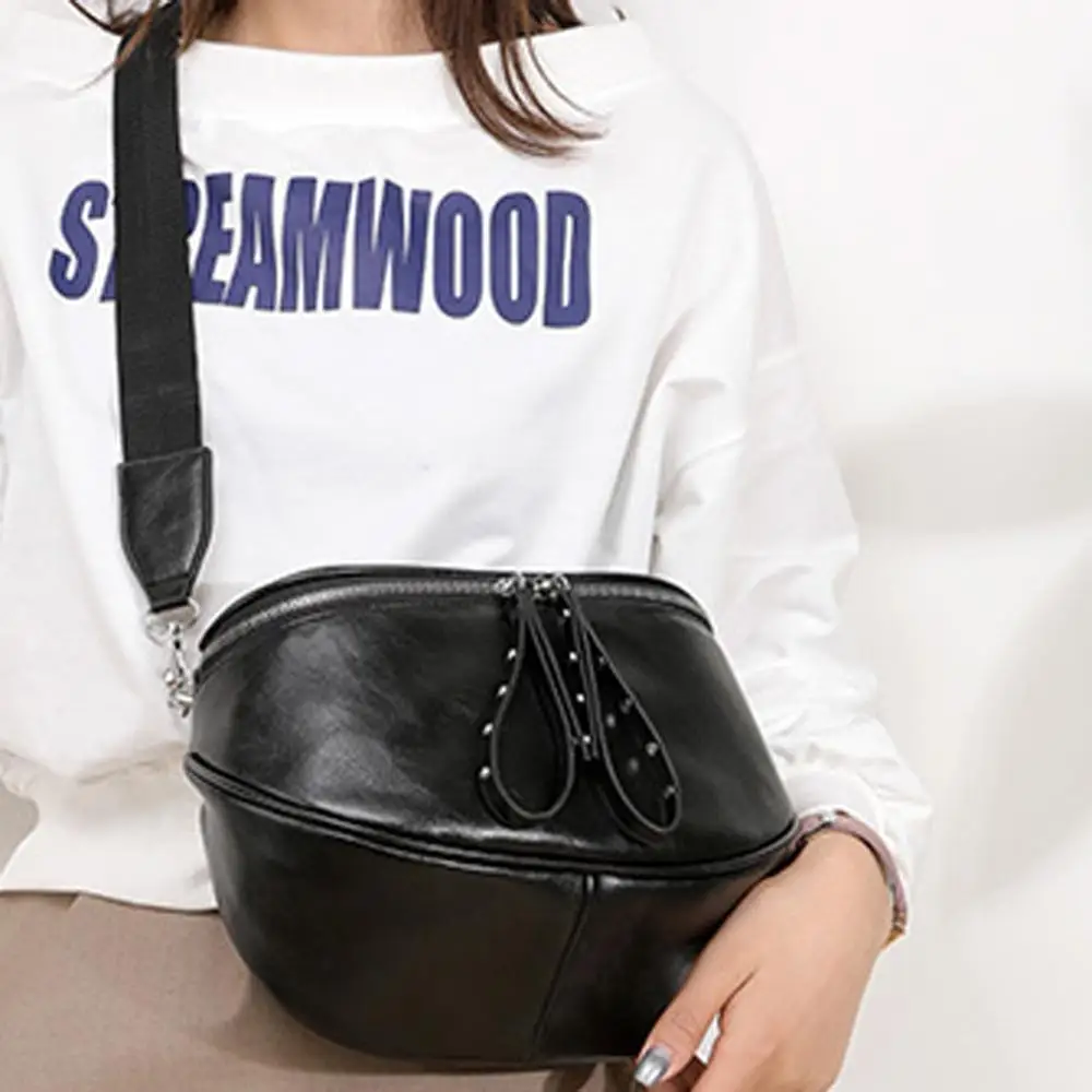 

Rivet Leather Crossbody Bags for Women Large Capacity Messenger Bag Brand Design Leather Shoulder Bags Ladies Handbag #20