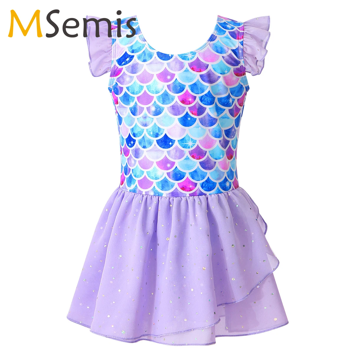 

Girl's Ballet Dance Leotards Tutu Skirted Dress Mermaid Camisole Ballerina Dancewear