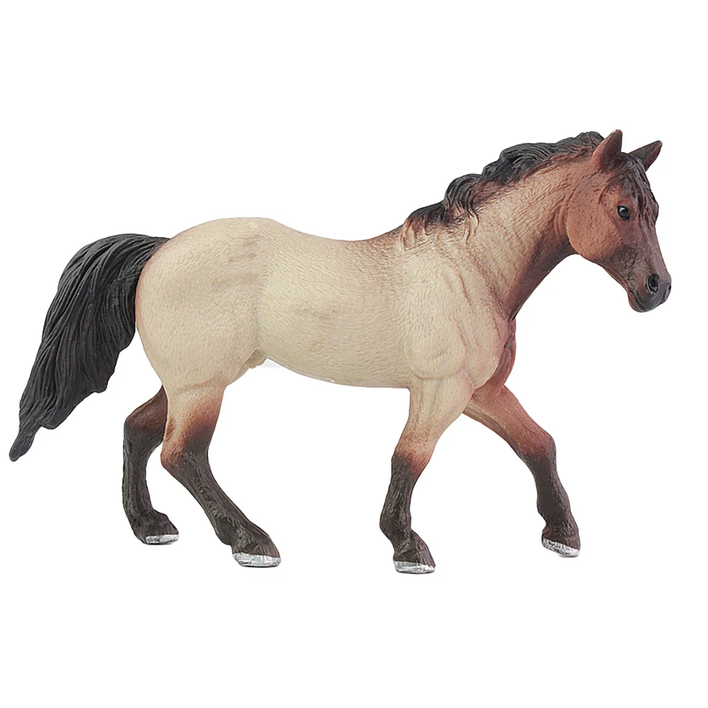 Реалистичный четверть жеребец лошадь животное фигурка Настольный Декор детские развивающие игрушки чудесные подарки игрушка для ваших