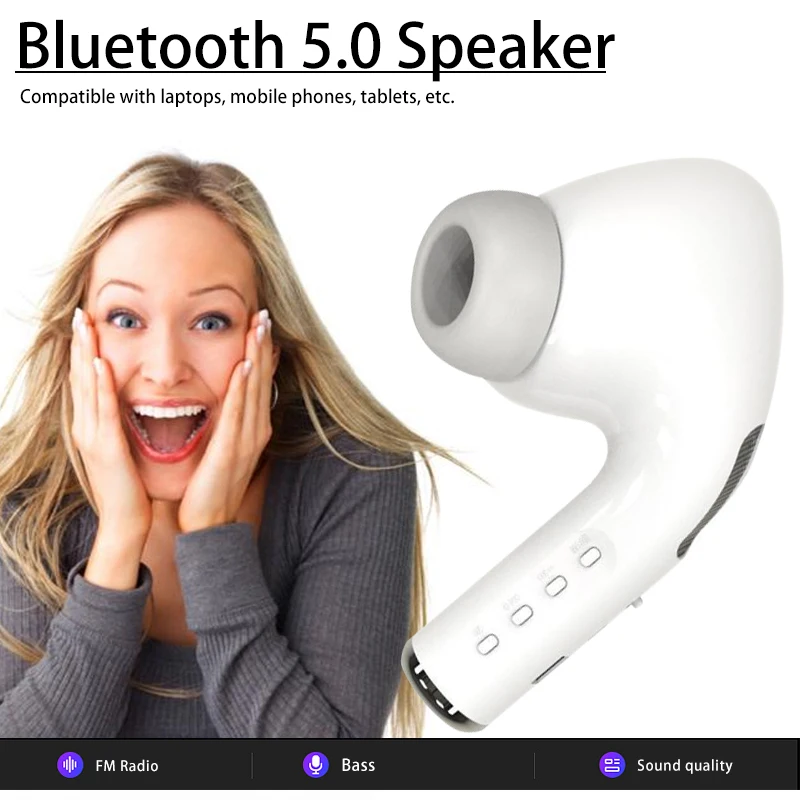 Новые большие наушники колонка гигантская гарнитура Bluetooth динамик портативный
