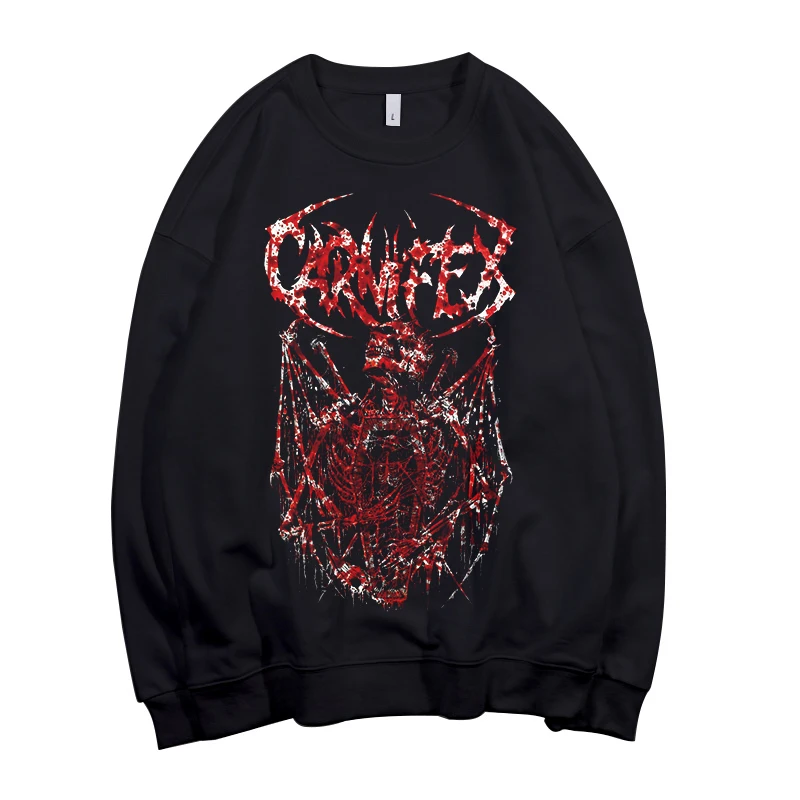 Carnifex С группой в жанре дэткор унисекс вырез лодочкой хлопок Свитшот Азиатский размер - Цвет: style2