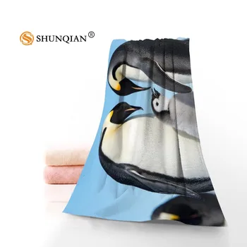 

Jumping Penguin Towels Microfiber Bath Towels Travel,Beach,Face Towel Custom Creative Towel Size 35X75cm And 70X140cm A9.25