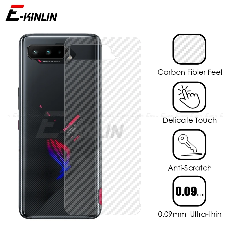 5 шт. Прозрачная мягкая защитная 3d-пленка из углеродного волокна для Asus ZenFone ROG Phone 3