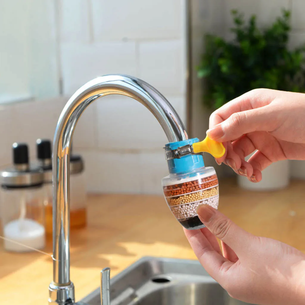 2PC Kitchen Faucet Household Six Layer Filter Faucet Water Purifier