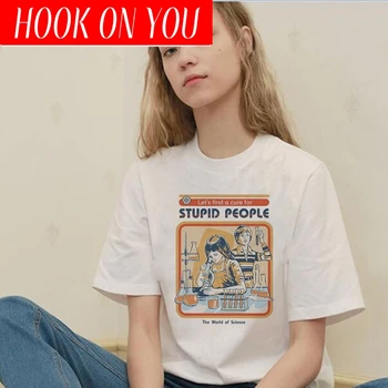 

Summer 2019 Vintage Harajuku Funny Aesthetics White Couple T-Shirt Women Fashion Casual Print Short Sleeve Tops Camiseta Mujer