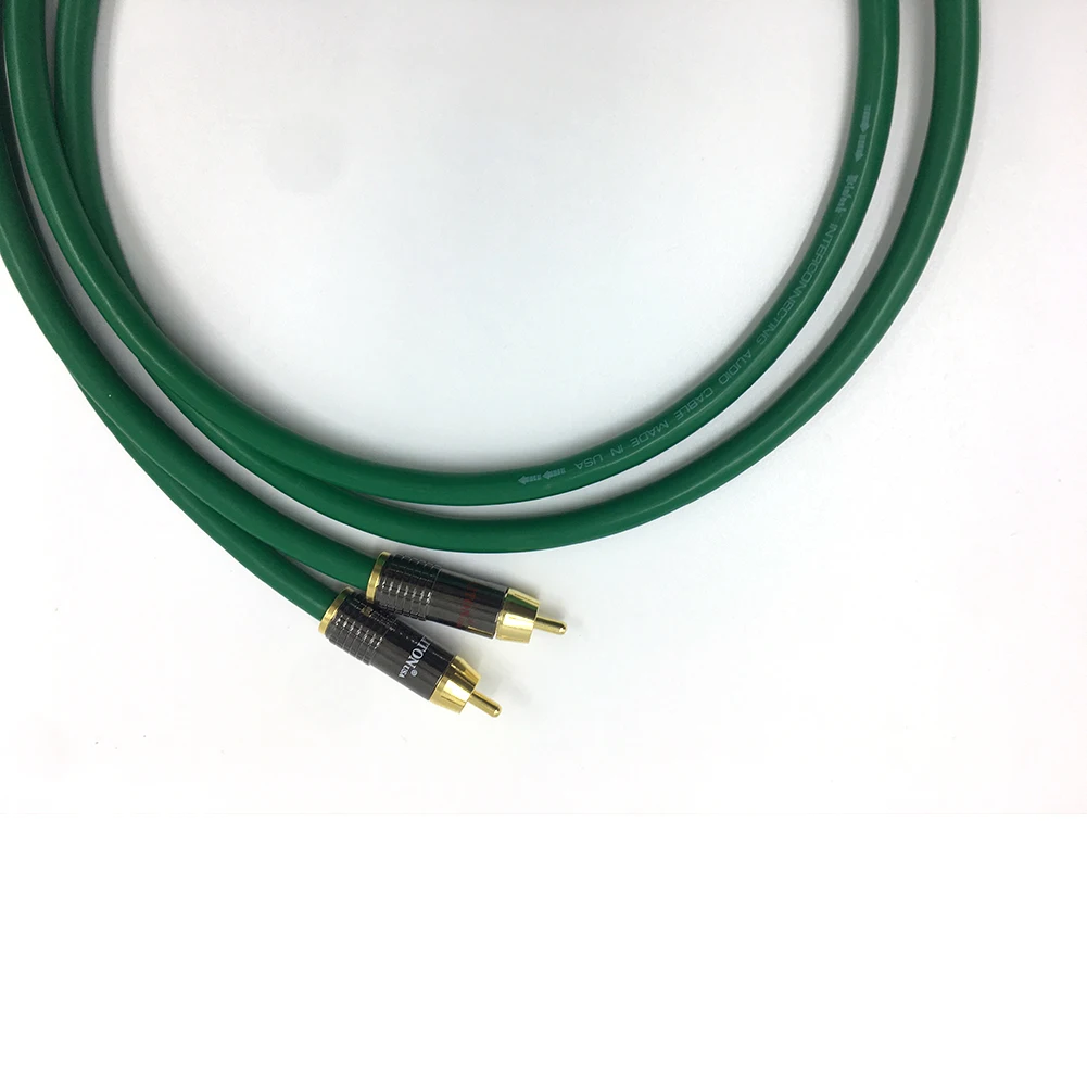 Бесплатная доставка 2328 Hi Fi посеребренный 2RCA кабель Colleimage высококачественный