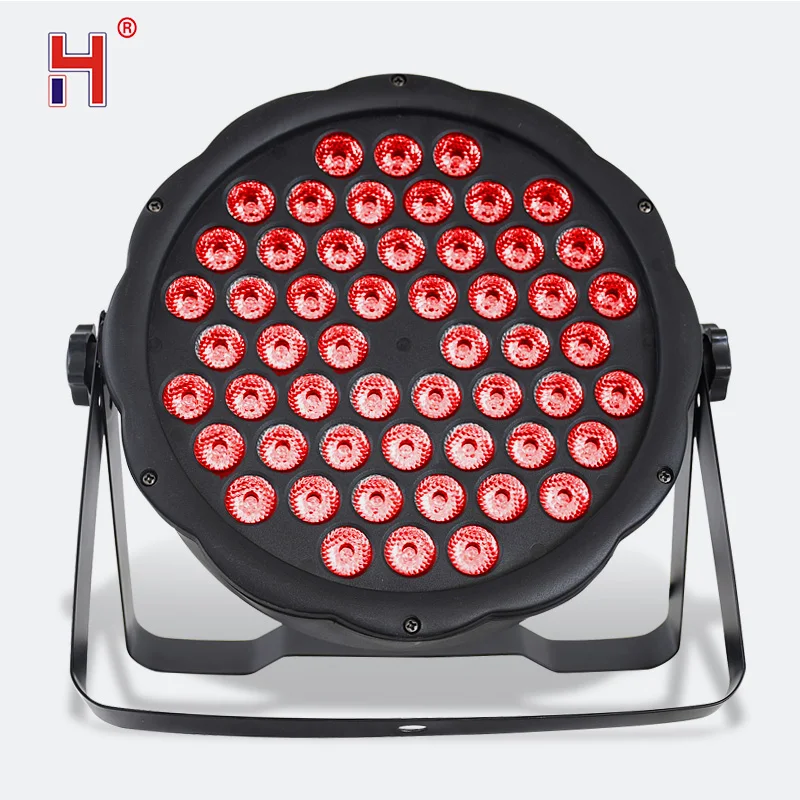 Professional Par Lights 54X3W Rgb Wash Light Dmx512 Controller Effect Flat Led Par Light High Power For Dj Disco Stage