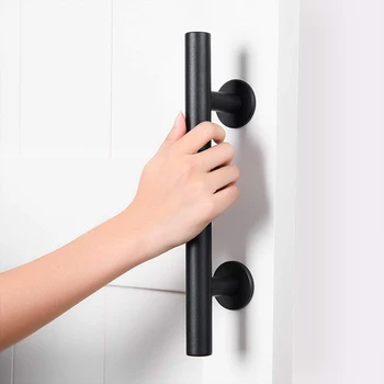 

Carbon Steel Door Handle Sliding Barn Shed Garage Rustic Durable Replacement Gate Double Side Flush Pull Closet Easy Install