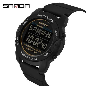 

SANDA Mens Sports Watches Men Famous Brand Luxury Military Army Watch Digital LED Electronic Waterproof Watch Relogio Masculino