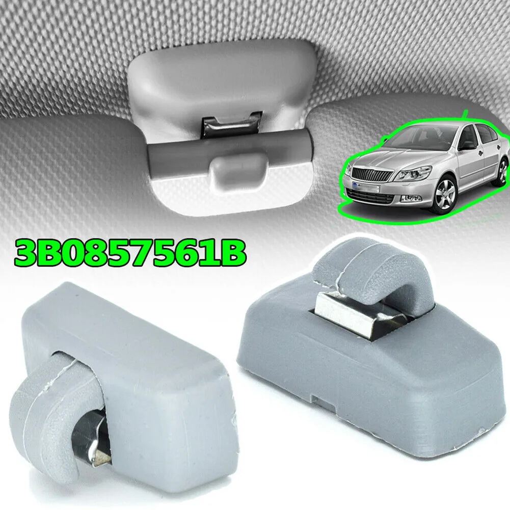 

2X Front Sun Visor Hook Clips 3B0857561B For SKODA Fabia 6Y Octavia 1Z Superb B5 3B0857561B, 3B0 857 561B,3B0857563