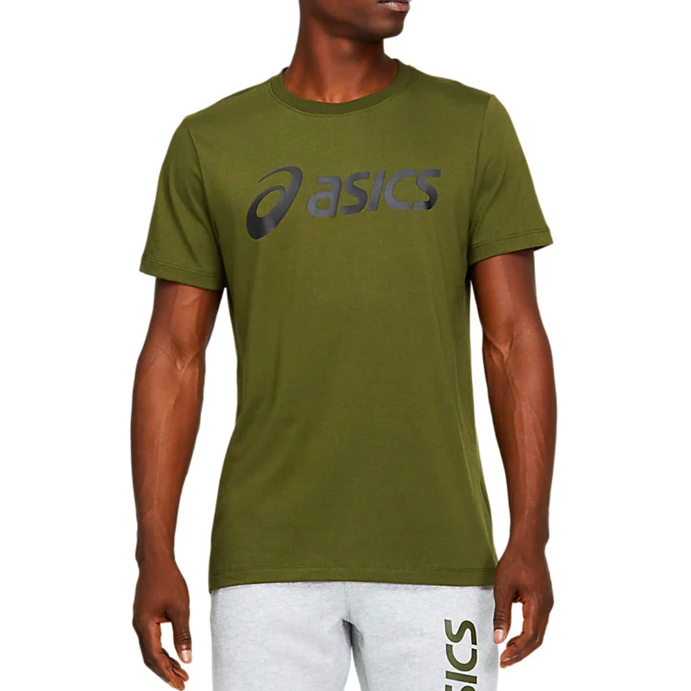 Asics Camiseta para hombre, camisa con logo grande, 2031a978, 304| Camisetas de ejercicio y entrenamiento| -