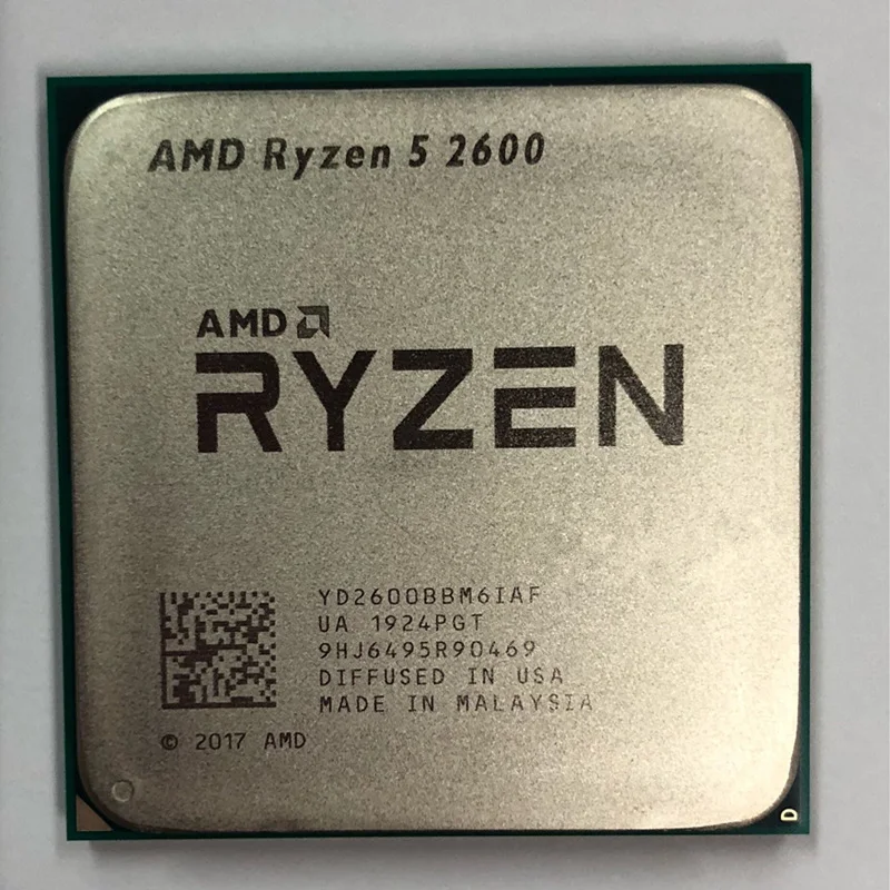 Процессор AMD Ryzen 5 2600 R5 2600 3,4 ГГц шестиядерный 12-ядерный 65 Вт ЦП YD2600BBM6IAF Socket AM4