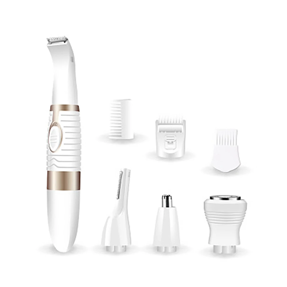 

Kemei 4in1 Nose Ear Hair Trimmer Eye Brow Beard Trimer For Men Electric Face Precision For Nose Ear Moustache Battery Operated