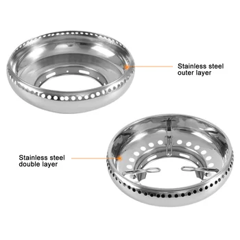

Pot Holder Gas Stove Cover Cooking Accessories Home Tools Double Layer Gather Fire Windproof Heat Insulation Stainless Steel