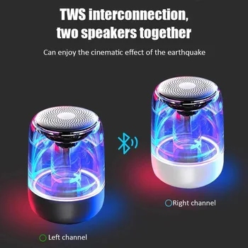 

C7 alarm clock wireless Bluetooth speaker with LED colorful lights bestseller Bluetooth speaker