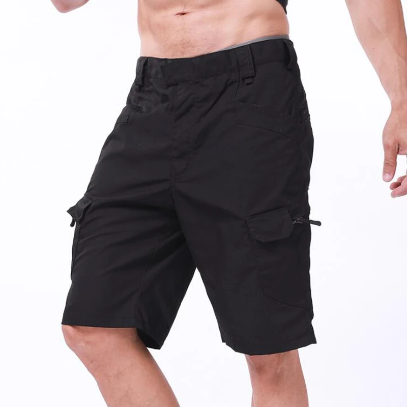 Tactical Shorts Men Outdoor Cargo Camo Short Pants Hiking Sports Training Multi Pocket Shorts Bermuda Pantalones Plus Size 5XL