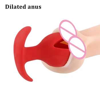 EXVOID Dildo Butt Expander Speculum G-spot Prostate Massager Anal Plug Dilator Opening Adult Products Silicone Anal Flower 5