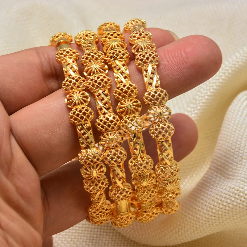 Annayoyo Модные женские роскошные золотые украшения Браслеты в эфиопском африканском стиле женский браслет в дубайском стиле вечерние свадебные подарки можно открыть
