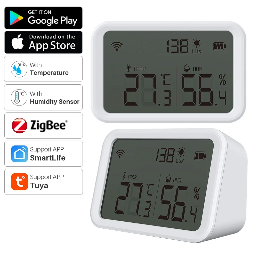 Zigbee30TuyaTemperatureHumiditySensorLightIntensityDetector