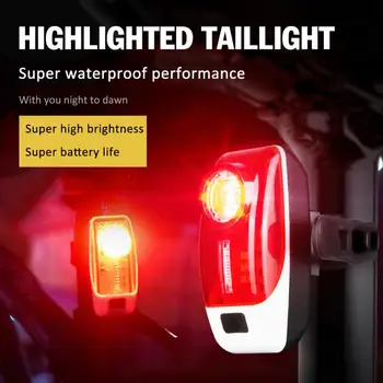 

Bike Cycling Lights Waterproof 5 Modes Bike Taillight Safety Warning Light USB Rechargeable Rear Light For Cycling MTB