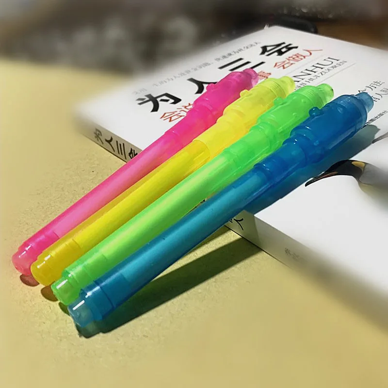 UV invisible ink Lamp Pen children's stationery two-in-one multi-function highlighter painting toy gift for children