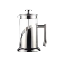 French Press Coffee Maker 4 Level Filtration System Heat Resistant Borosilicate Glass by Cafe Du Chateau 2
