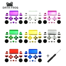 Данные лягушка хром черный беспроводной контроллер Кнопки Dpad R1/L1/R2/L2 кнопки для sony PS4 Dualshock 4