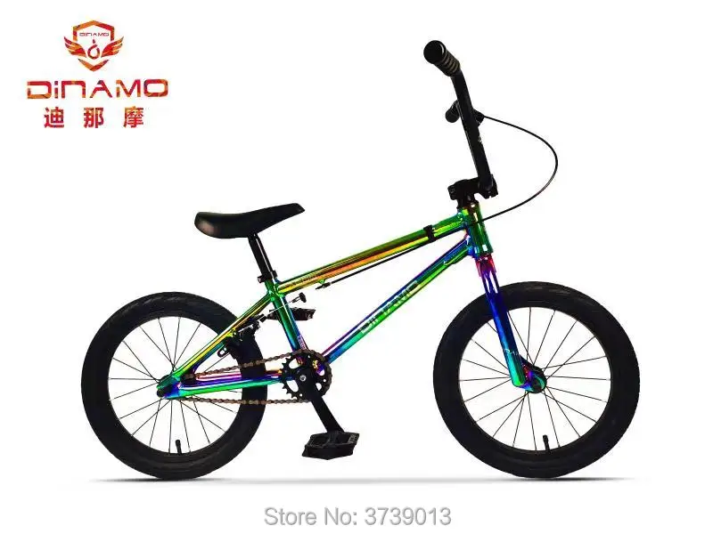 Велосипед трюковой BMX DINAMO алюминиевая рама 16 дюймов каркас из сплава для