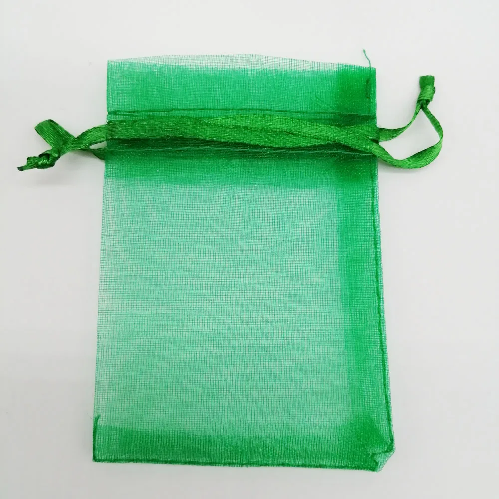 100pcs/lot 5x7/7x9/10x15cm Organza Jewelry Bags Pouch Organza Drawstring Bag Jewelry Packaging For Jewelry Pouches Jewellery Bag