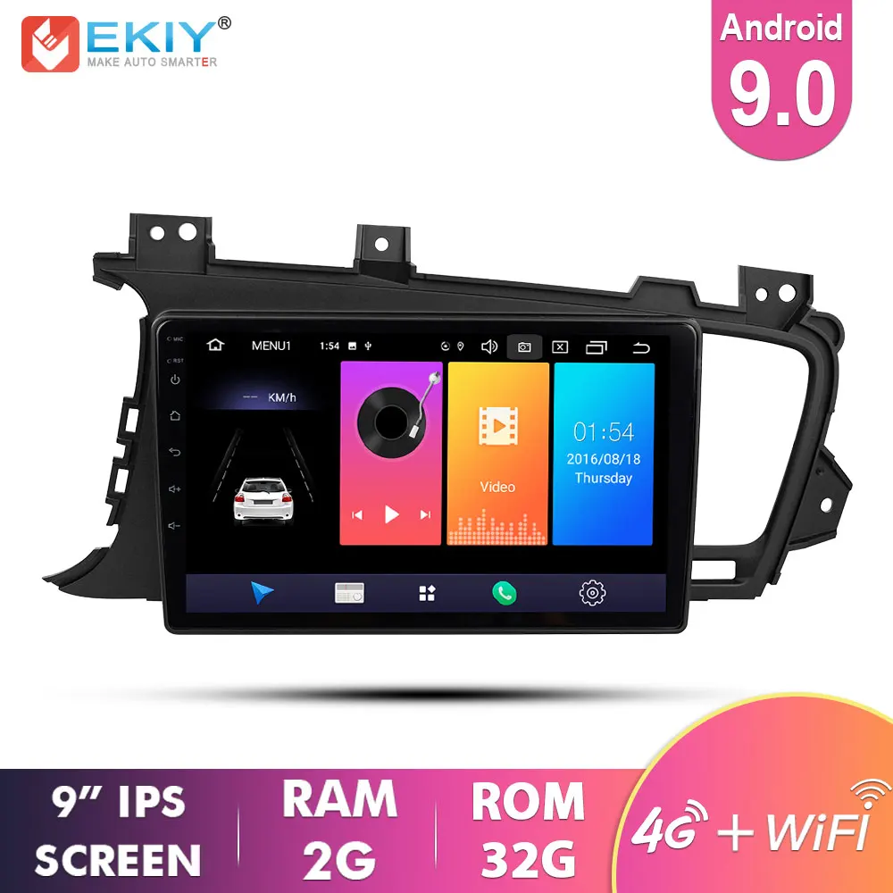 EKIY 9'' IPS Android 9.0 Not 2 Din Car Multimedia Player Auto Radio Stereo Audio For KIA K5 2009-2015 GPS Navigation 4G Modem EKIY 9'' IPS Android 9.0 Not 2 Din Car Multimedia Player Auto Radio Stereo Audio For KIA K5 2009-2015 GPS Navigation 4G Modem