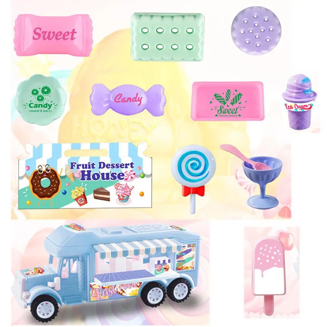Инерционный десерт, мороженое грузовик набор случайных детских старше 3 лет Развивающие игрушки