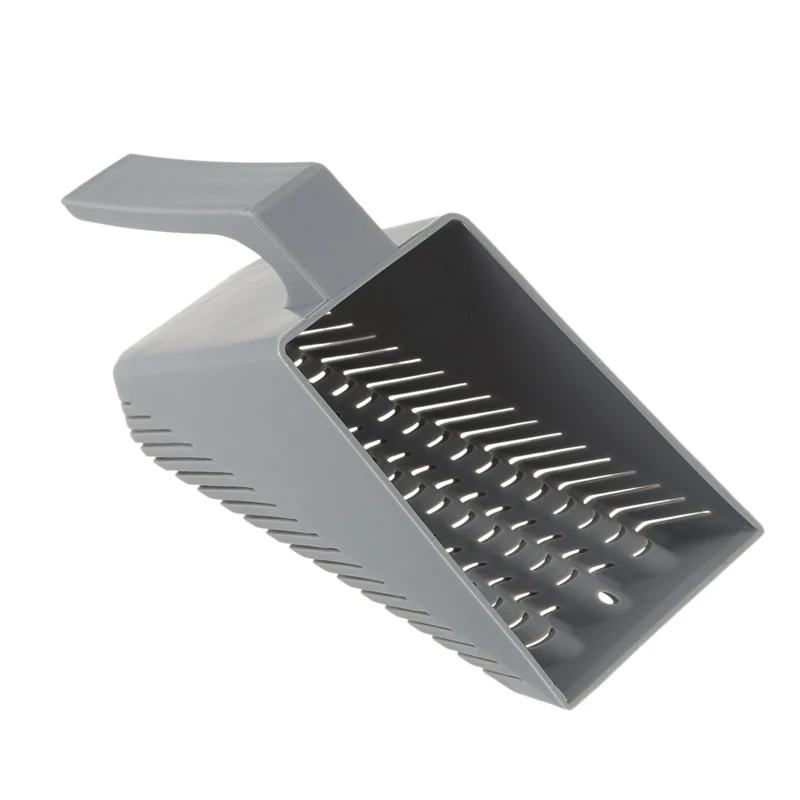 

Aquarium Fish Tank Gravel Sand Scoop Shovel Scraper Cleaning Pan Gray
