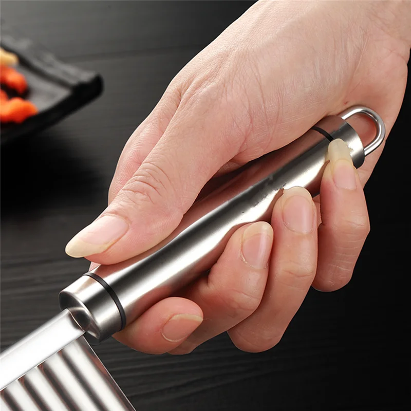 Stainless Steel Wavy Knife Potato Cutter & French Fry Chopper – ChopChopChef