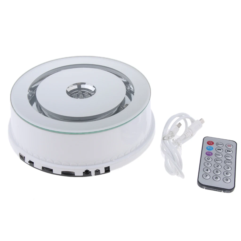 

Stable USB & Battery Electric Mirrored Display Turntable Base Rotating Stand