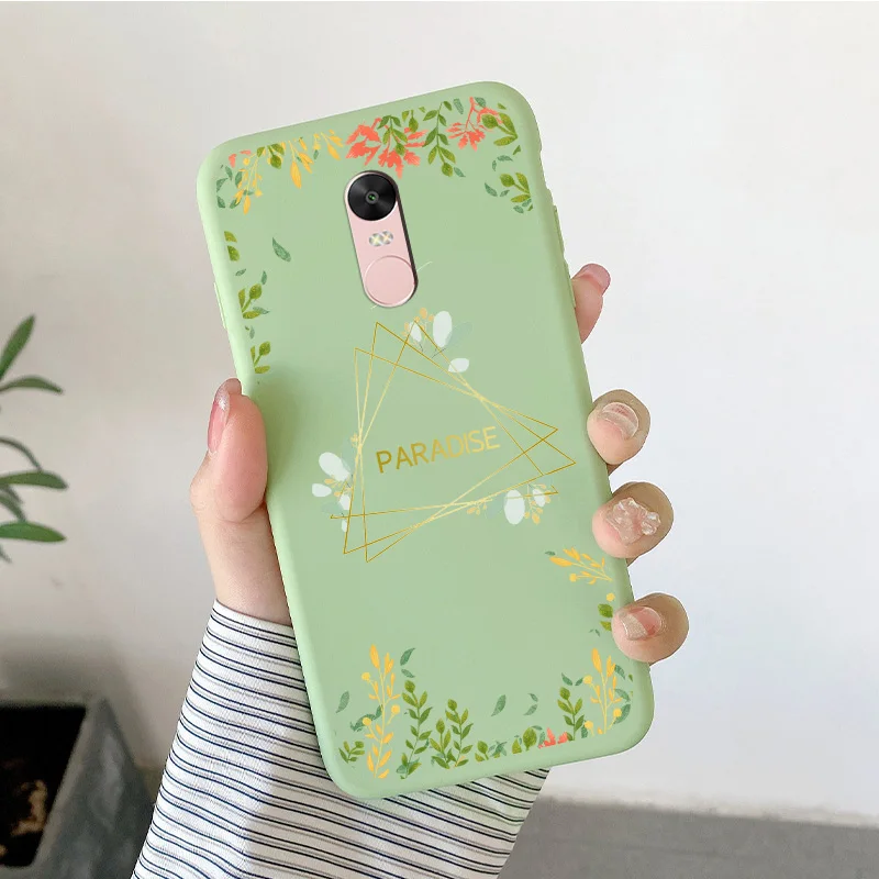 Matte Silicone Soft TPU Shell For Xiaomi Redmi Note 4 4x Note 5Pro Note 5A Cartoon Butterfly Shell For Redmi Note5a Phone Cover cell phone lanyard pouch Cases & Covers