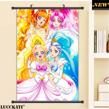 

LUCCKATI Gopri Go! Princess Precure Pretty Cure Flora loli lolita dress heels Anime Cartoon wall scroll poster canvas painting