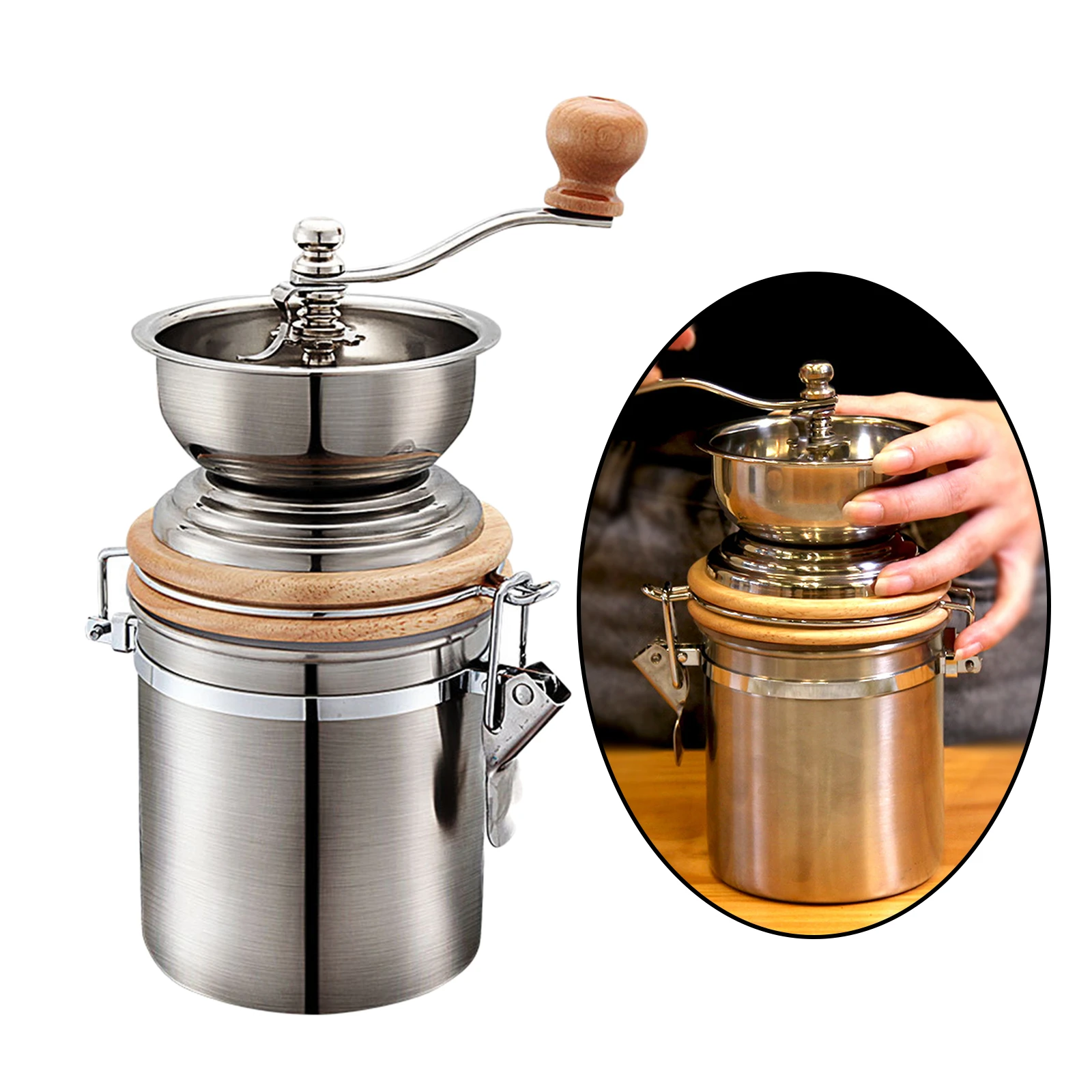 Moulin à Café Manuel D'Epices Écrous Meulage Moulin à Herbes Machine D Inoxydable Epaisseur Reglable Manivelle A Main Outilargent 91900472 Moulin à Café Manuel D'Epices Écrous Meulage Moulin à Herbes Machine D Inoxydable Epaisseur Reglable Manivelle A Main Outilargent 91900472