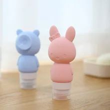 Портативный шампунь для ванной комнаты, гель для душа, инструмент для хранения, аксессуары для путешествий, милые животные, выдавливают пустые бутылки, лосьон, суб-розлива, трубка