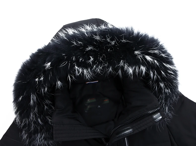 6XL Горячая Распродажа мужской пуховик зимний толстый теплый лоскутный мужской меховой воротник с капюшоном мужской белый пуховик на утином пуху