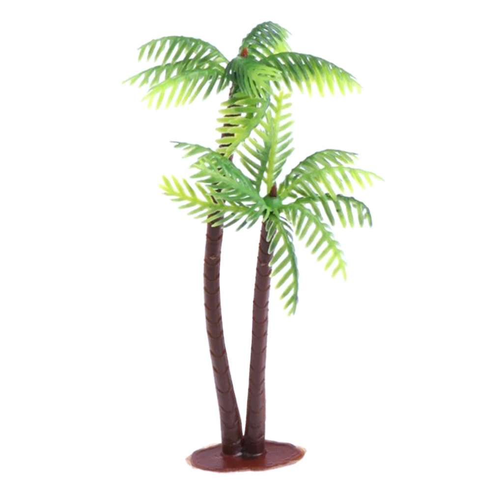Mini Artificial Coconut Palm Tree Aquarium Plants Ornament Home Decoration