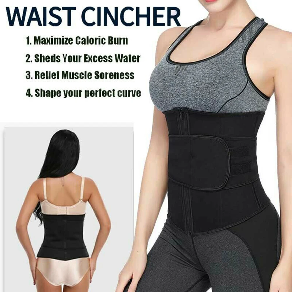 Sweat Shaper Slimming Belt Body Shape Adjustable Fitness Waist Trainer Corset Shapewear for Weight Loss M-3XL