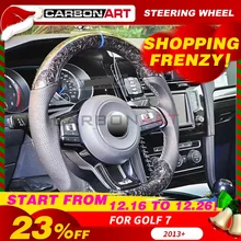 Углеродное волокно руль для Гольф 6 Гольф 7 Scirocco стайлинга автомобилей карбоновые детали для CC passat 2010 2012 2013 Гольф 6 Интерьера