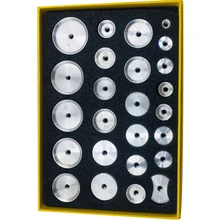 25 шт. корпус штампы набор практичный Кристалл прочный резьбовые плоскогубцы инструмент задний пресс алюминиевая форма доводчики профессиональные часы Ремонт